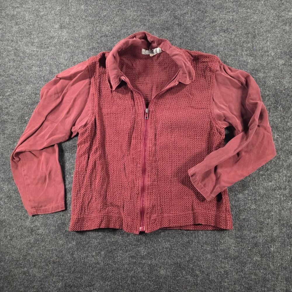 Women's Red and Burgundy Jacket